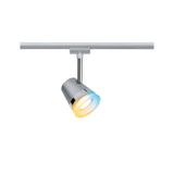 URail Schienenspot Smart Home Zigbee 3.0 Cone Einzelspot inkl. Tunable White Leuchtmittel GU10 330lm 5W Tunable White dimmbar 230V Chrom matt/Chrom