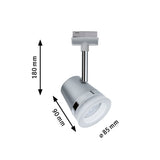 URail Schienenspot Smart Home Zigbee 3.0 Cone Einzelspot inkl. Tunable White Leuchtmittel GU10 330lm 5W Tunable White dimmbar 230V Chrom matt/Chrom