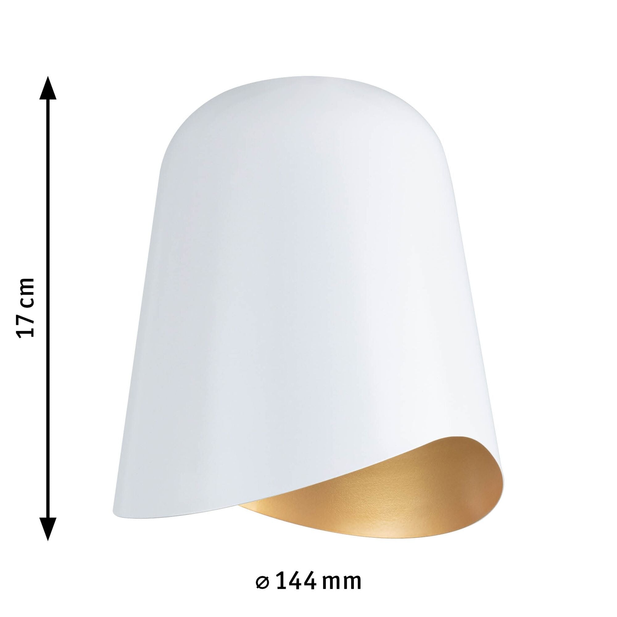 URail Schirm Alvaro DecoSystems 144mm Weiß/Gold matt