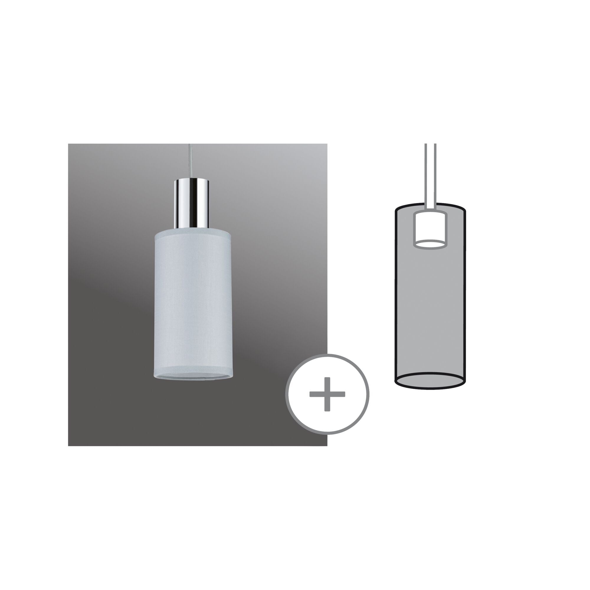 URail Schirm Valerio 2Easy 100mm Grau