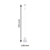 URail Pendel Cone GU10 max. 10W dimmbar 230V Signalweiß