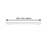 URail Einspeisung Mitte 304x18mm max. 1000W Signalweiß
