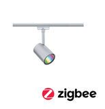 URail LED Schienenspot Smart Home Zigbee 3.0 Luxe GU10 350lm 4,8W RGBW+ dimmbar 230V Chrom matt