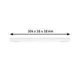 URail Einspeisung Zigbee 3.0 Mitte 304x21mm max. 100W Signalweiß