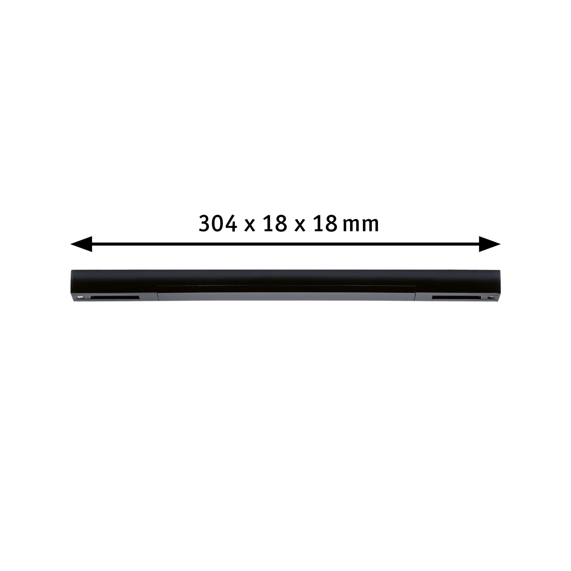 URail Einspeisung Zigbee 3.0 Mitte 304x21mm max. 100W Schwarz matt