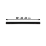 URail Einspeisung Zigbee 3.0 Mitte 304x21mm max. 100W Schwarz matt