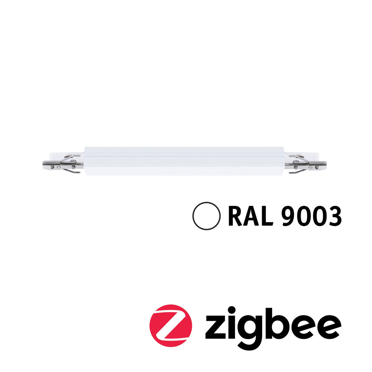 URail Schienenadapter Zigbee 3.0 Dimm/Switch 240x21mm max. 50W Signalweiß