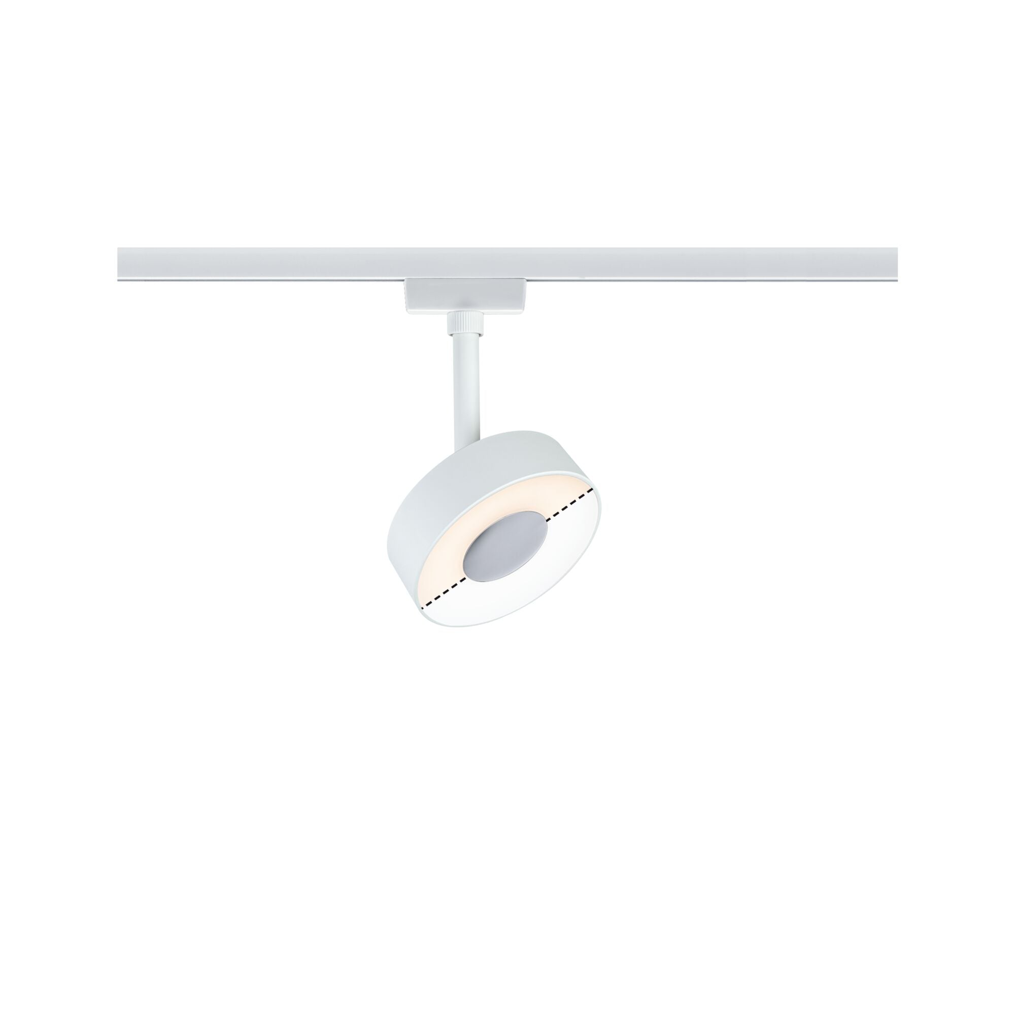 URail LED Schienenspot Circle Einzelspot 210lm 5W White Switch 230V Weiß