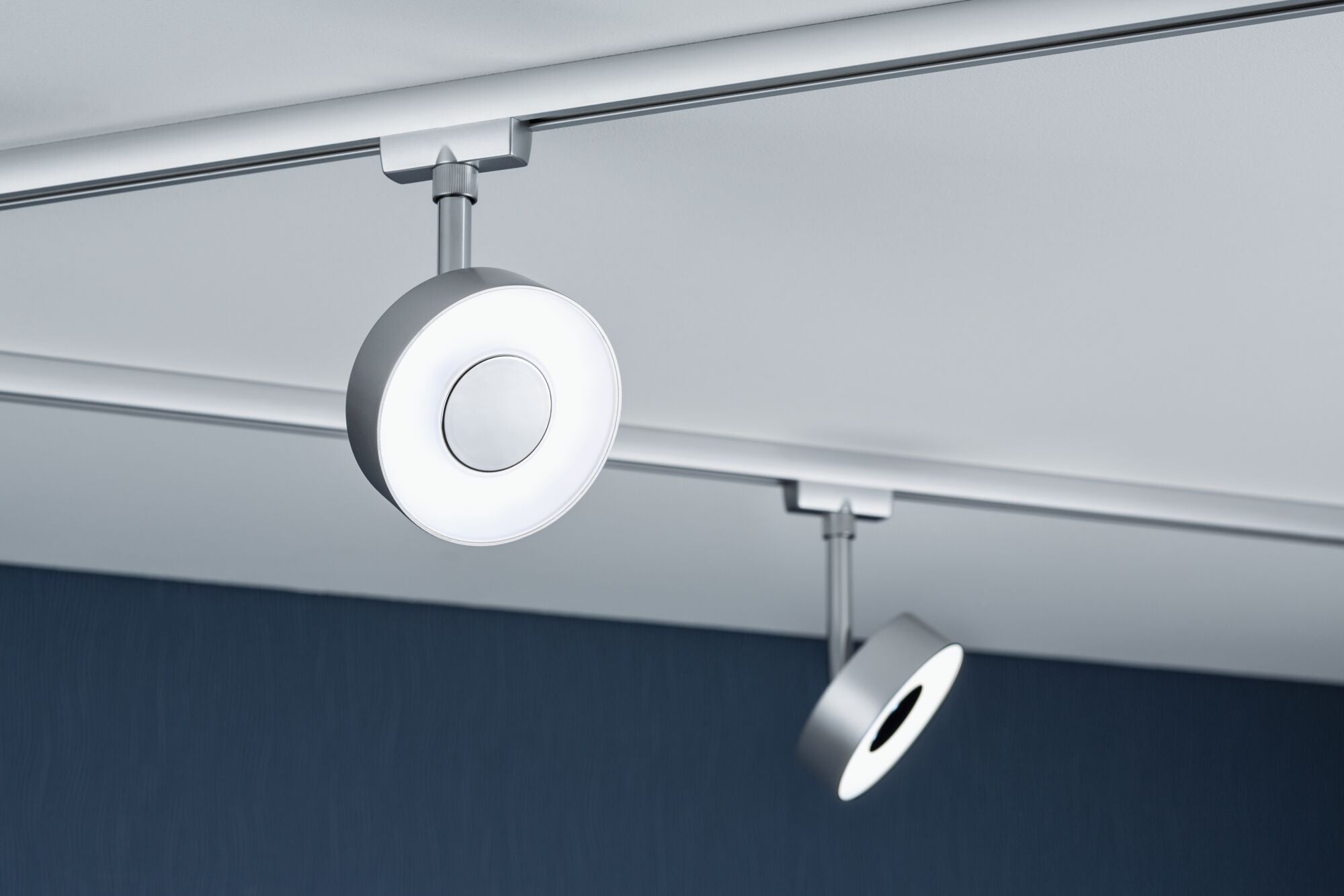 URail LED Schienenspot Circle Einzelspot 160lm 5W 4000K dimmbar 230V Chrom matt