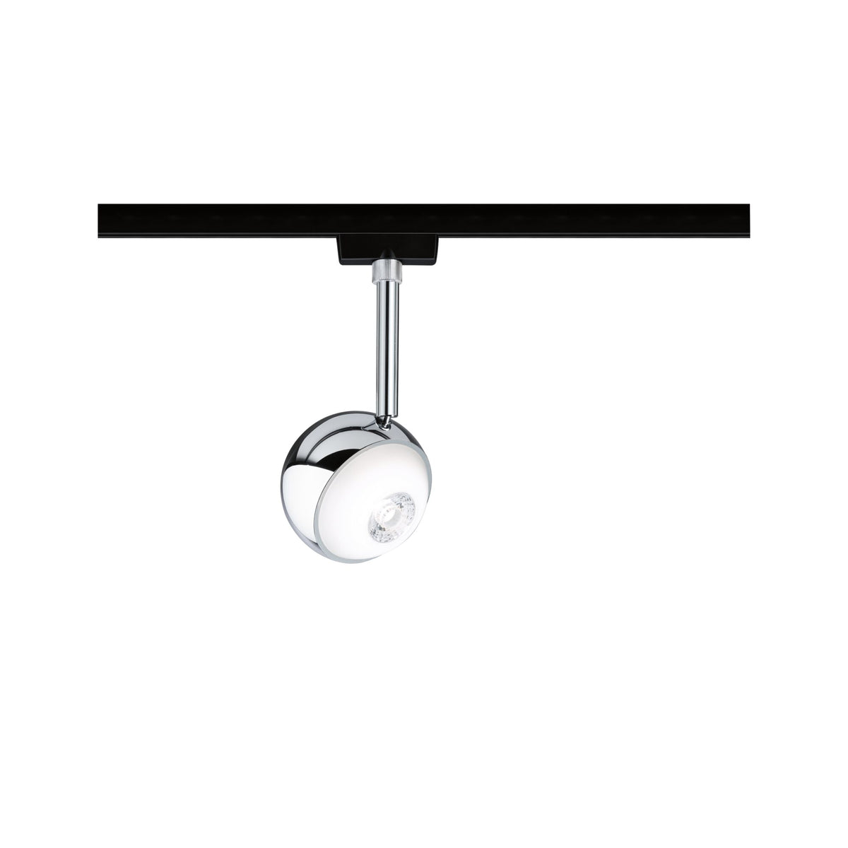 URail LED Schienenspot Capsule II Einzelspot 440lm 6,3W 4000K dimmbar 230V Schwarz matt/Chrom