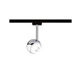 URail LED Schienenspot Capsule II Einzelspot 440lm 6,3W 4000K dimmbar 230V Schwarz matt/Chrom