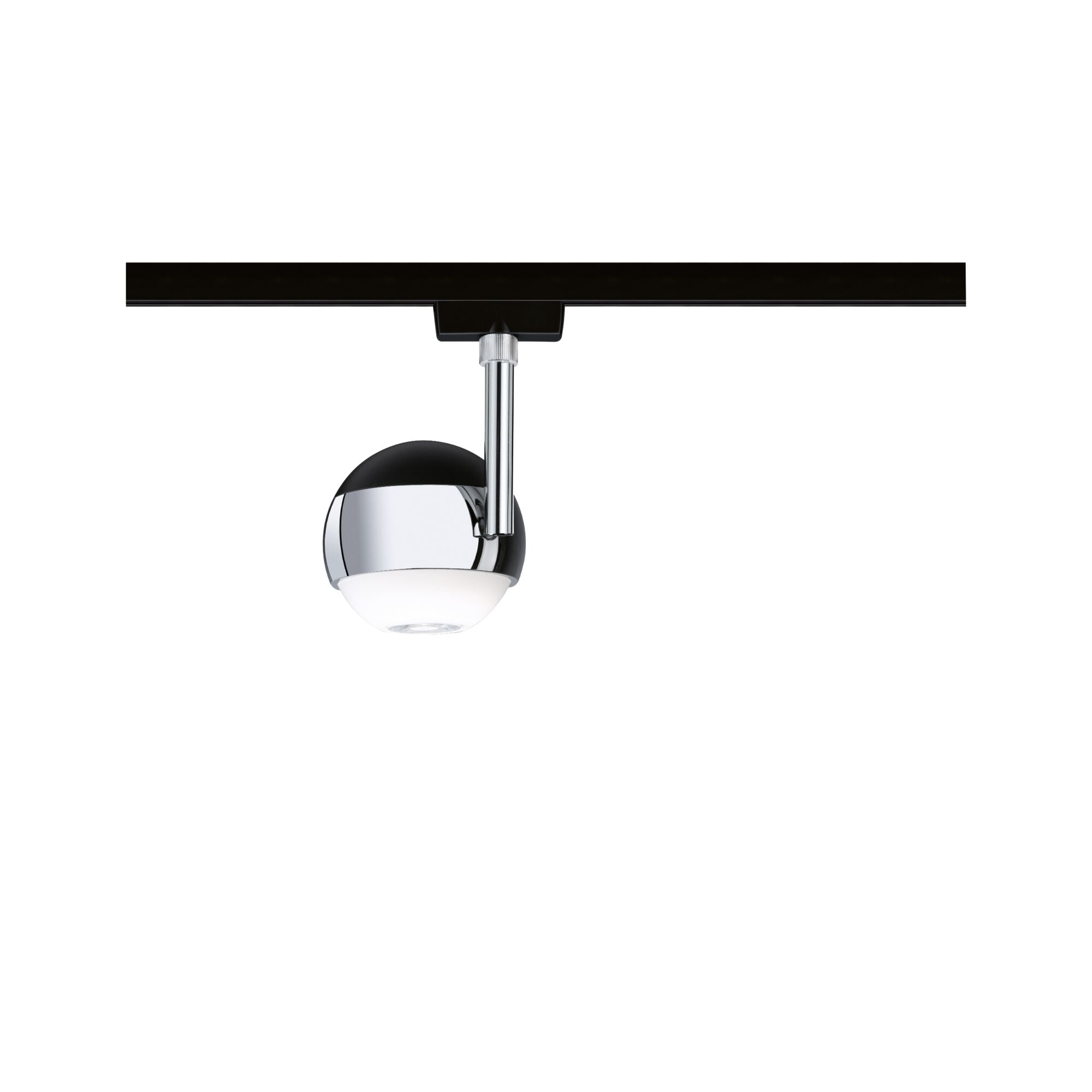 URail LED Schienenspot Capsule II Einzelspot 440lm 6,3W 4000K dimmbar 230V Schwarz matt/Chrom