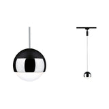 URail LED Pendel Capsule II 440lm 6,3W 4000K dimmbar 230V Schwarz matt/Chrom