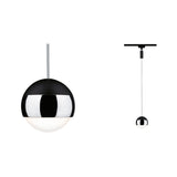 URail LED Pendel Capsule II 400lm 6,3W 2700K dimmbar 230V Schwarz matt/Chrom