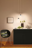 URail LED Pendel Capsule II 400lm 6,3W 2700K dimmbar 230V Schwarz matt/Chrom