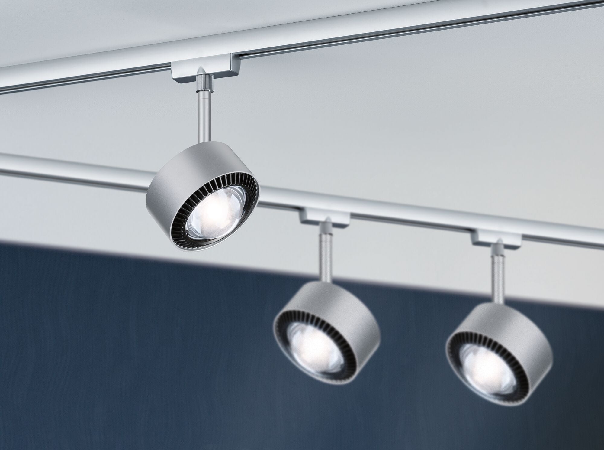 URail LED Schienenspot Aldan Einzelspot 533,8lm 8W 4000K dimmbar 230V Chrom matt