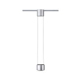 URail LED Pendel Aldan 930lm / 530lm 8,5 / 4,5W 4000K dimmbar 230V Chrom matt/Schwarz
