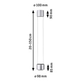 URail LED Pendel Aldan 930lm / 530lm 8,5 / 4,5W 4000K dimmbar 230V Chrom matt/Schwarz