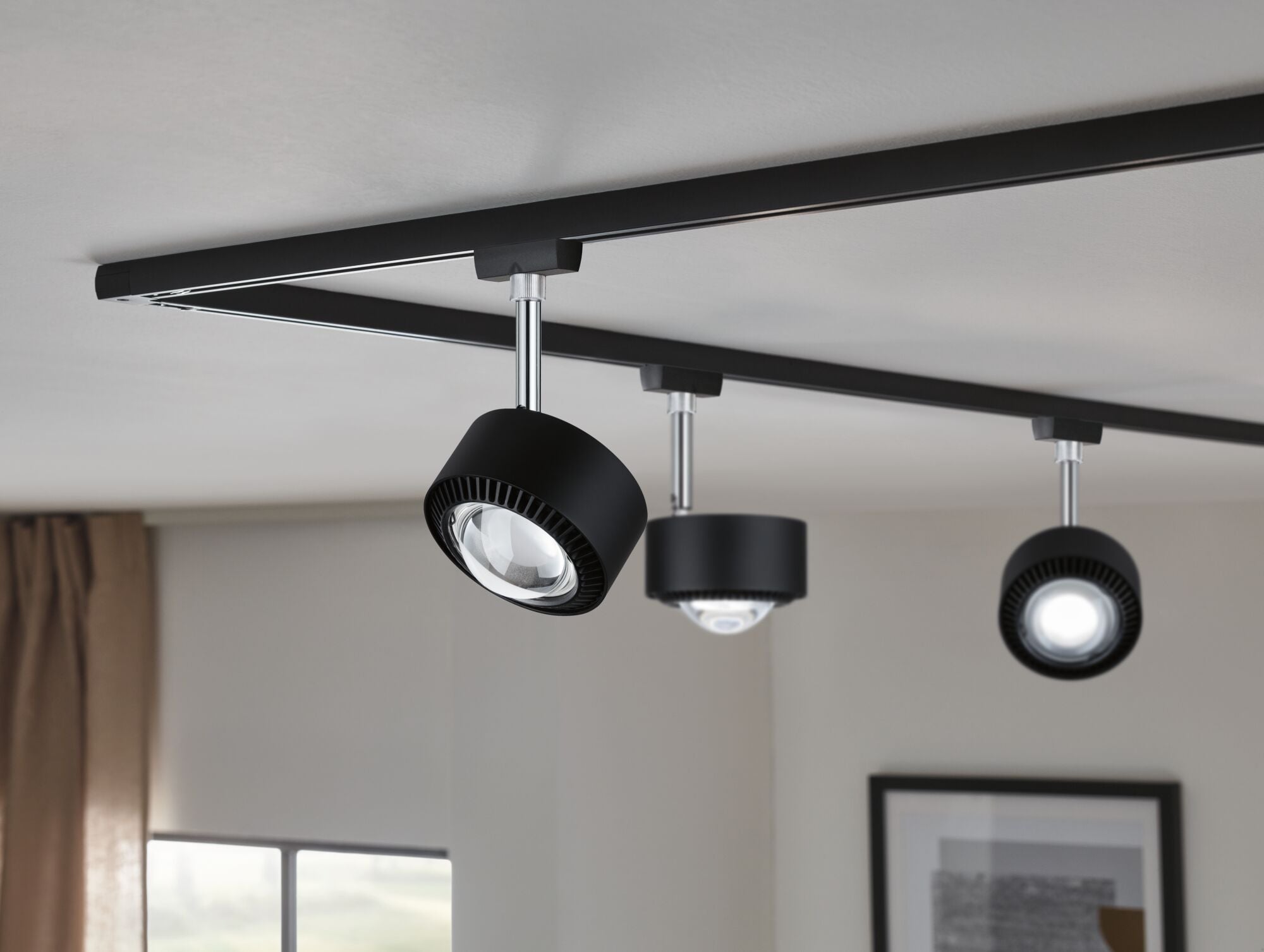 URail LED Schienenspot Aldan Einzelspot 533,8lm 8W 4000K dimmbar 230V Schwarz matt
