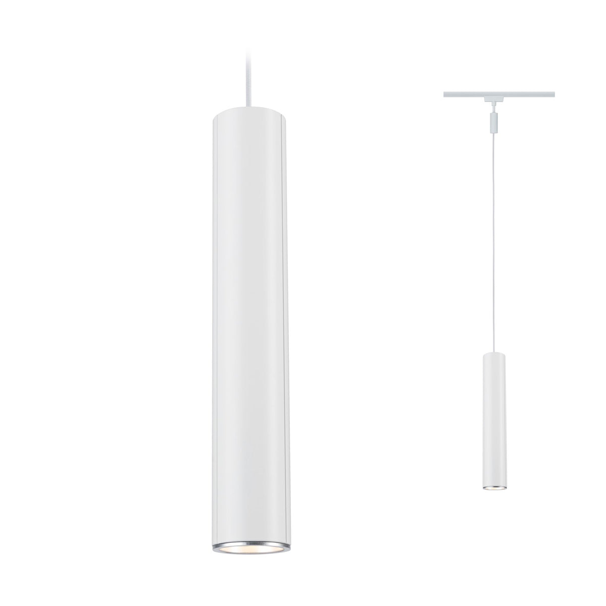 URail Pendel Catalejo GU10 max. 10W dimmbar 230V Weiß/Chrom matt