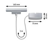 URail Einspeisung Kabel 1m max. 1000W Chrom matt