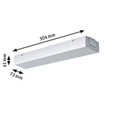 URail Einspeisung Mitte 205x45mm max. 1000W Chrom matt