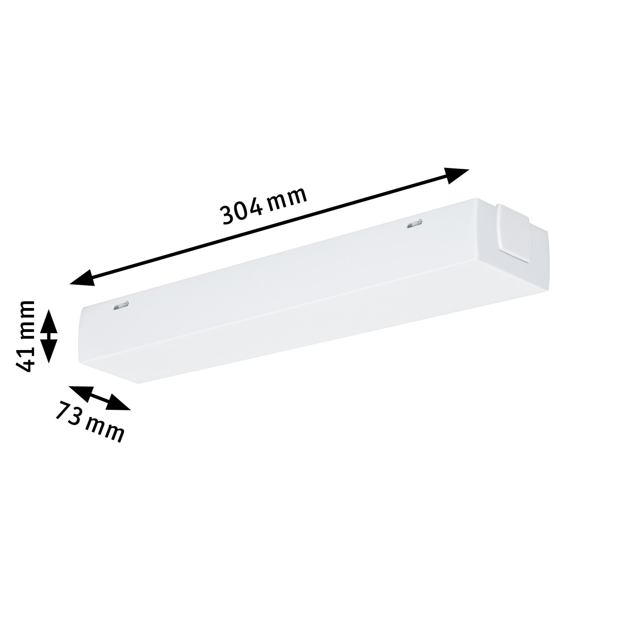 URail Einspeisung Mitte 205x45mm max. 1000W Weiß