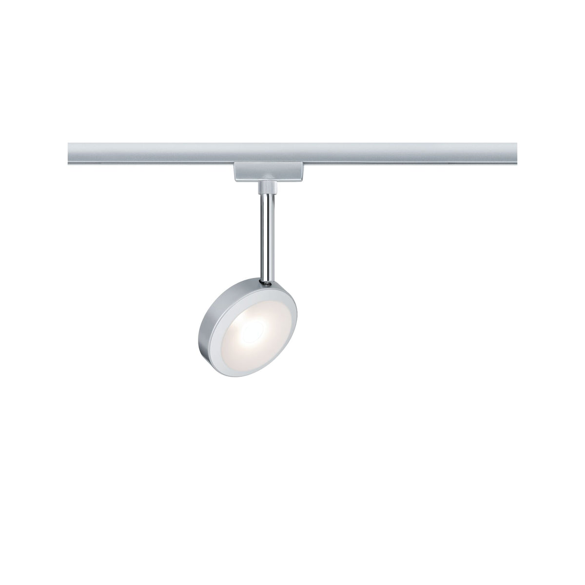 URail LED Schienenspot Discus Einzelspot 375,6lm 5,3W 2700K dimmbar 230V Chrom matt/Chrom