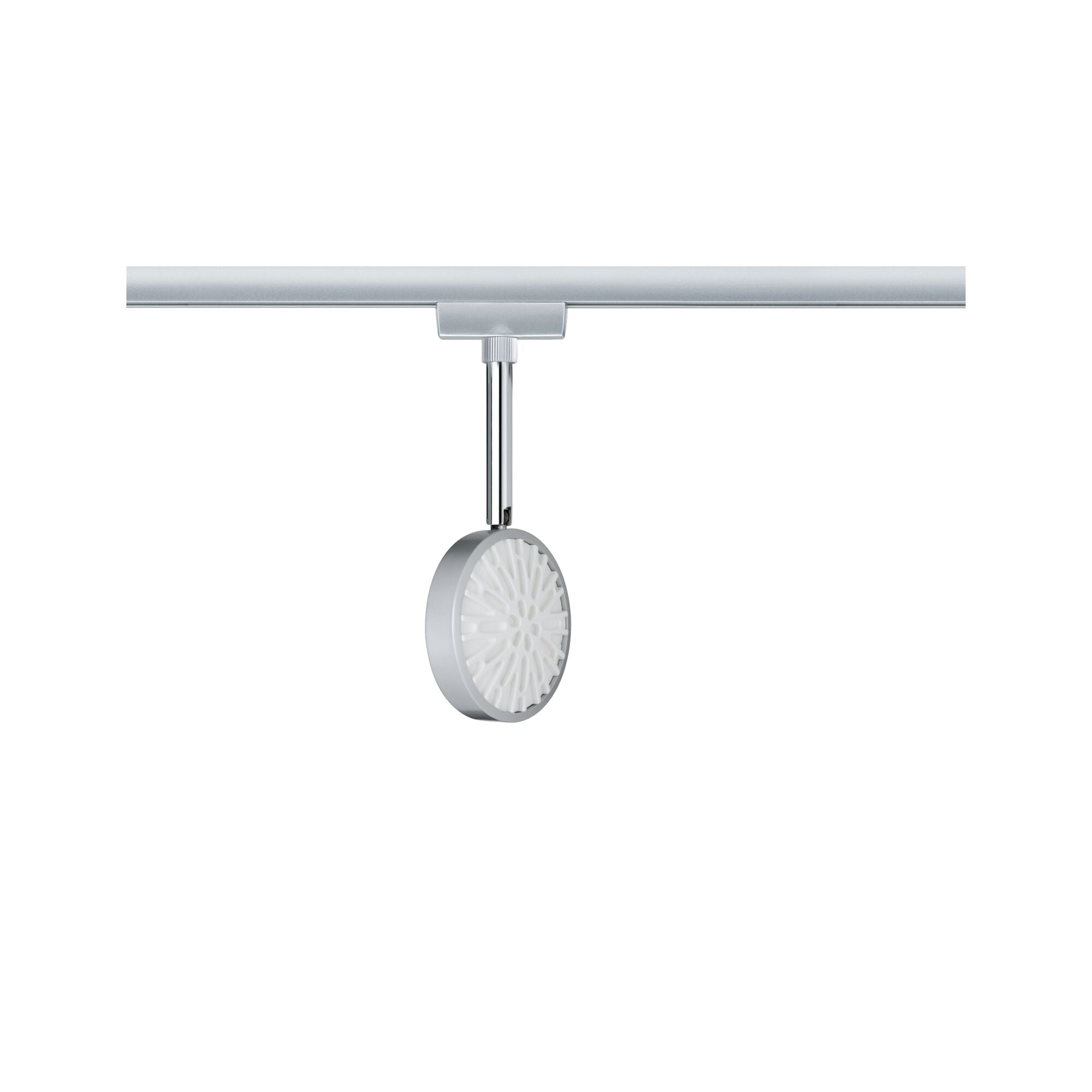 URail LED Schienenspot Discus Einzelspot 375,6lm 5,3W 2700K dimmbar 230V Chrom matt/Chrom
