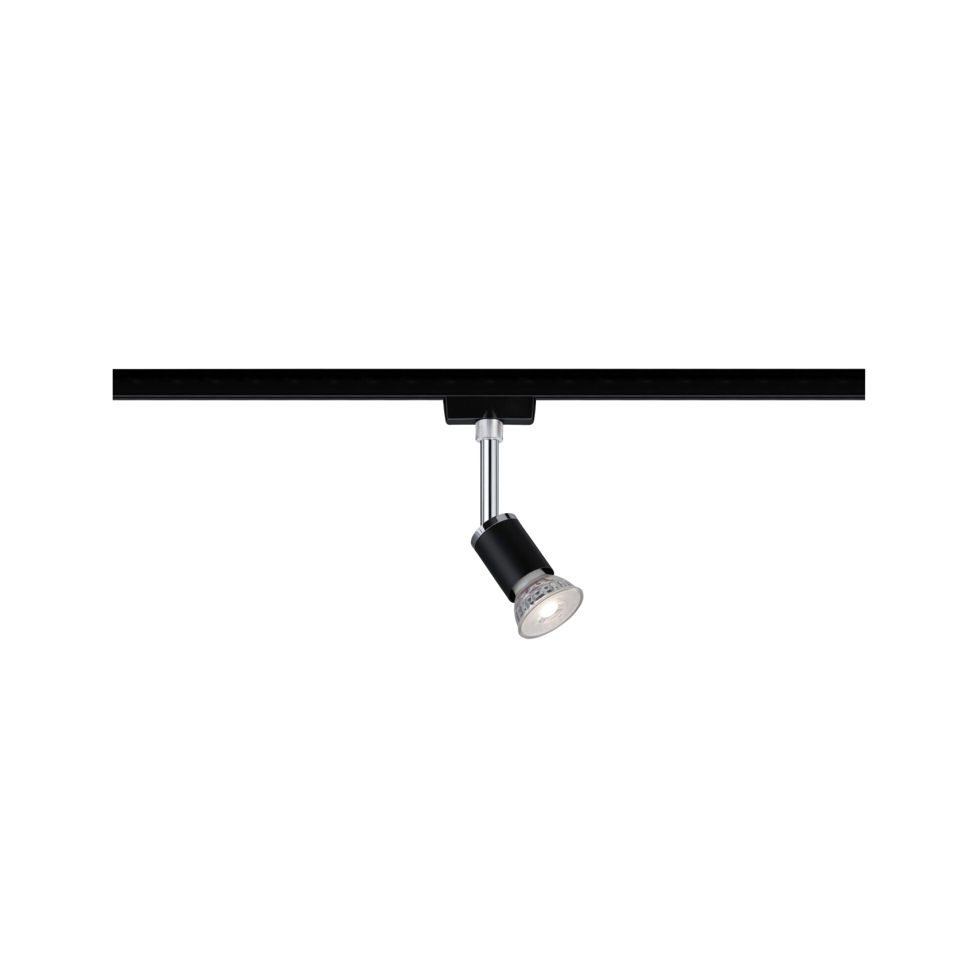 URail Schienenspot Pure II Einzelspot GU10 max. 10W dimmbar 230V Schwarz matt