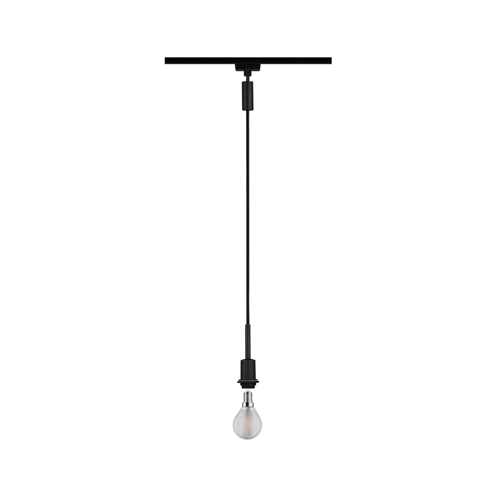 URail Pendel DecoSystems Basic E14 max. 20W dimmbar 230V Schwarz matt