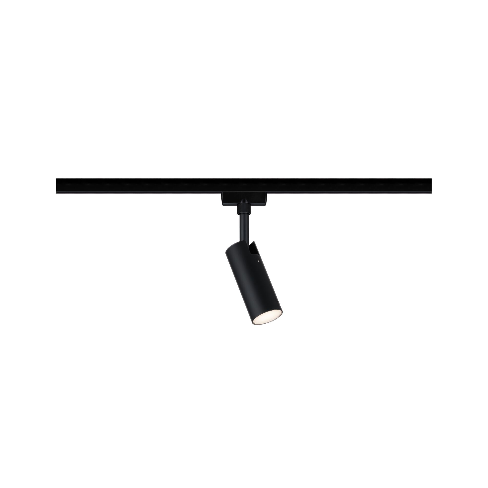 URail LED Schienenspot Tubo Einzelspot 166lm 4,5W 3000K 230V Schwarz matt