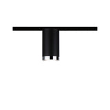 URail Schienenspot Tube Einzelspot GU10 max. 10W dimmbar 230V Schwarz matt/Chrom