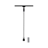 URail Pendel 2Easy E27 max. 20W dimmbar 230V Schwarz matt/Chrom