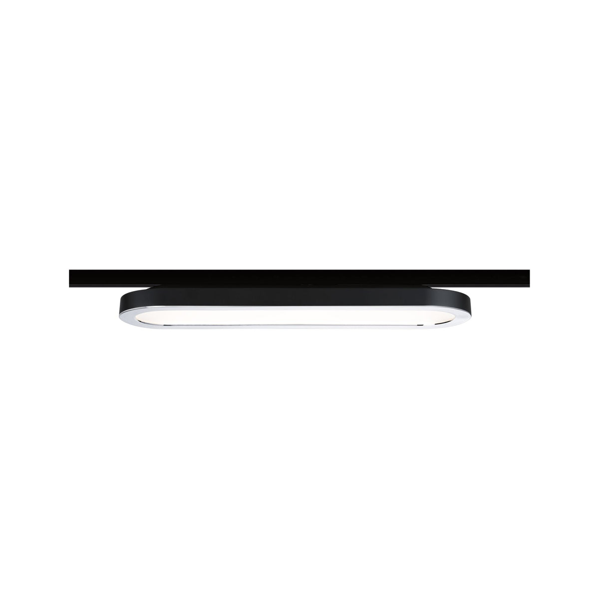 URail LED Panel Loop 480lm 7W 2700K 230V Schwarz matt/Chrom