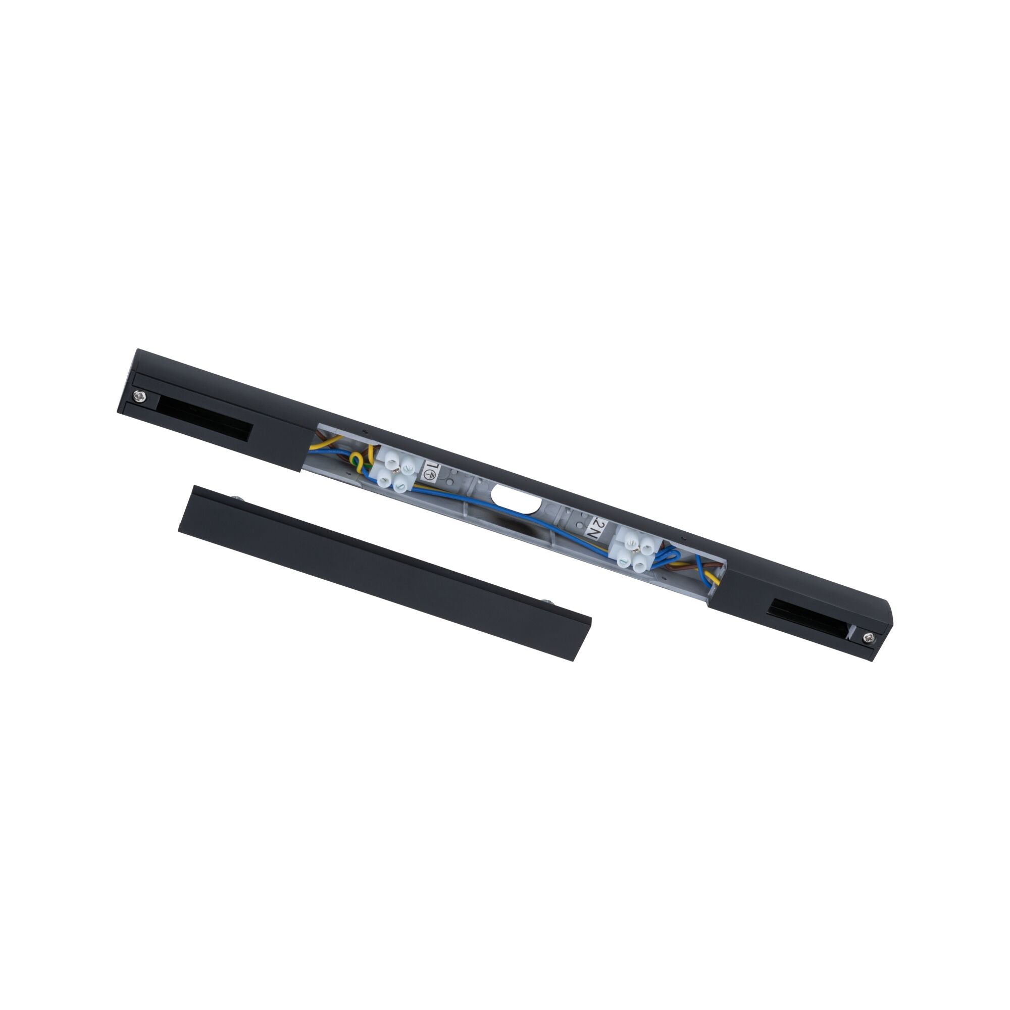 URail Einspeisung Mitte 304x18mm max. 1000/1000W Schwarz matt