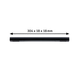 URail Einspeisung Mitte 304x18mm max. 1000/1000W Schwarz matt