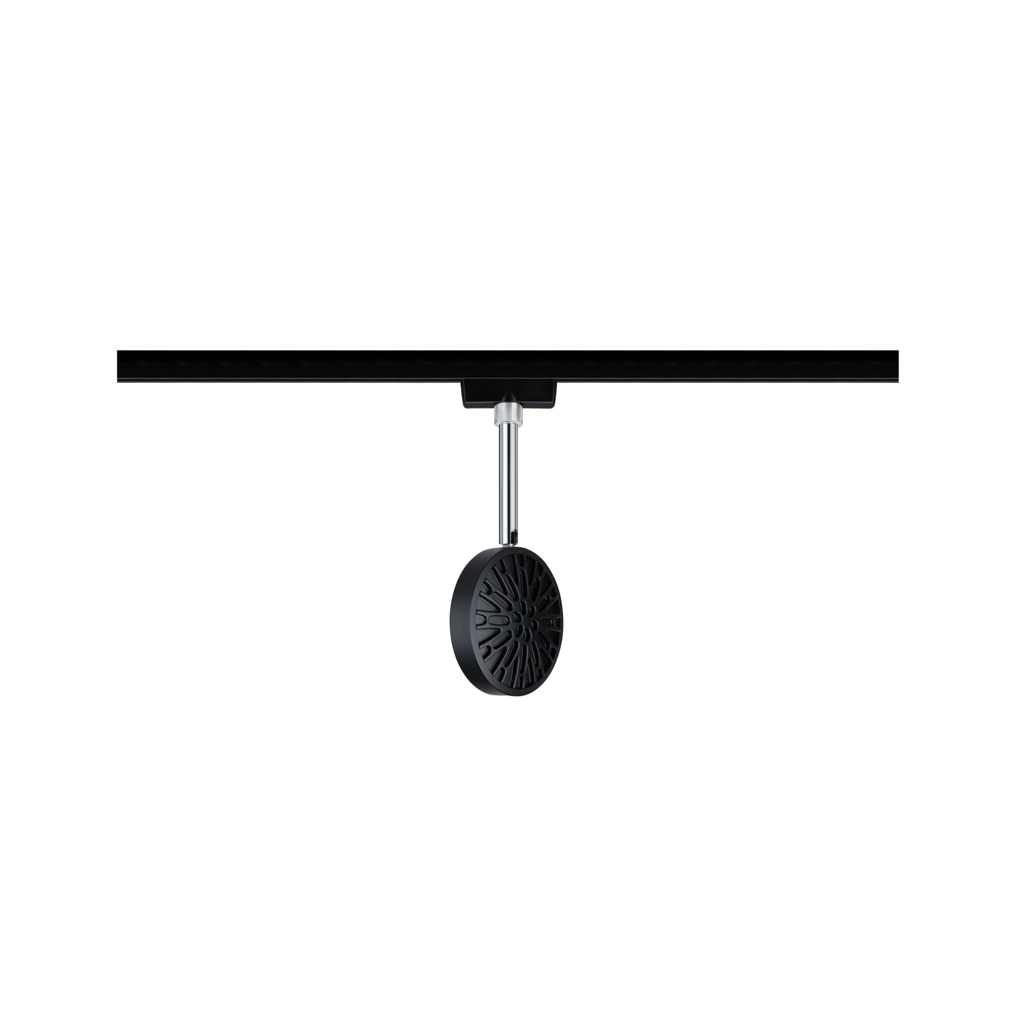 URail LED Schienenspot Discus Einzelspot 375,6lm 5,3W 2700K dimmbar 230V Schwarz matt/Chrom