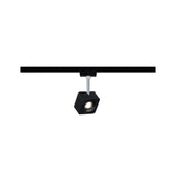 URail LED Schienenspot Cube Einzelspot 540lm 8W 2700K dimmbar 230V Schwarz matt/Chrom