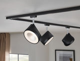 URail LED Schienenspot Arena Einzelspot 800lm 14W 2700K dimmbar 230V Schwarz matt/Chrom