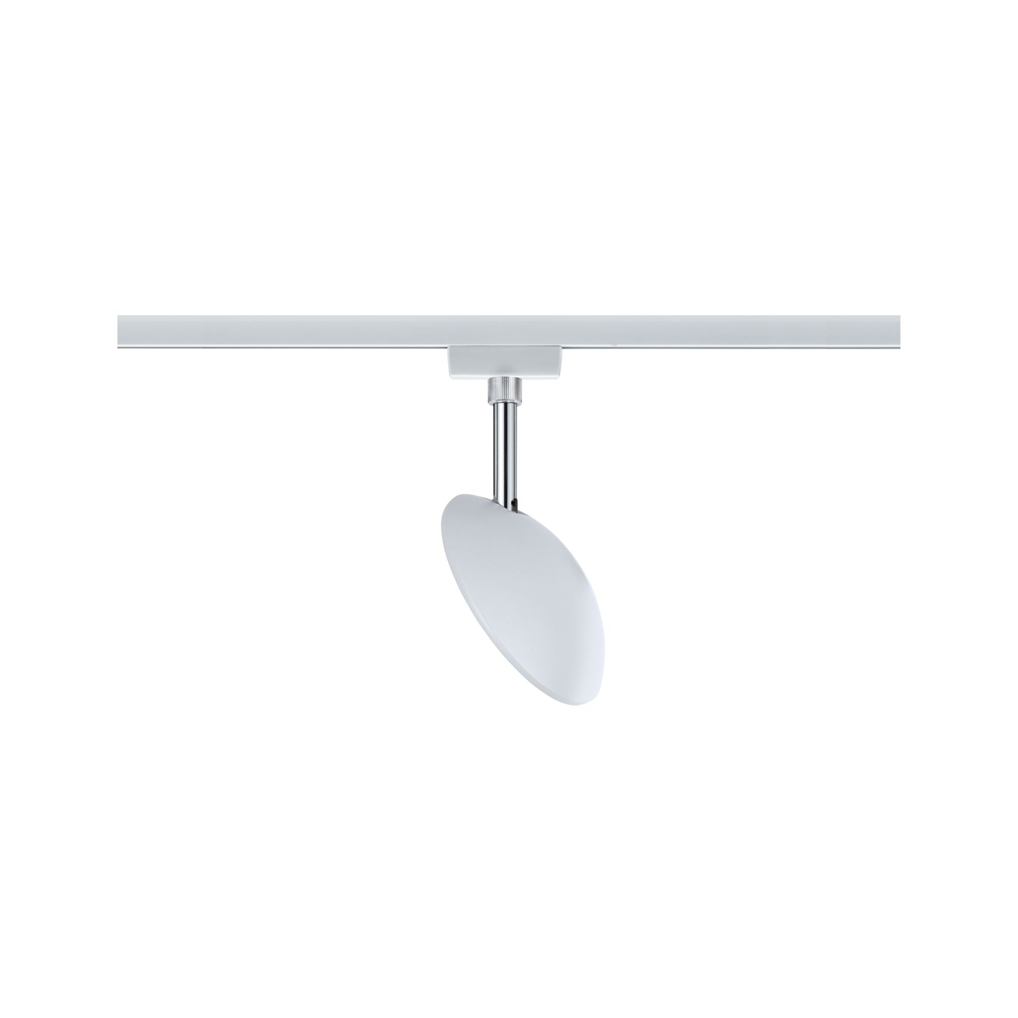 URail LED Schienenspot Sphere Einzelspot 493lm 7W 2700K dimmbar 230V Weiß/Chrom