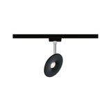 URail LED Schienenspot Sphere Einzelspot 493lm 7W 2700K dimmbar 230V Schwarz matt/Chrom