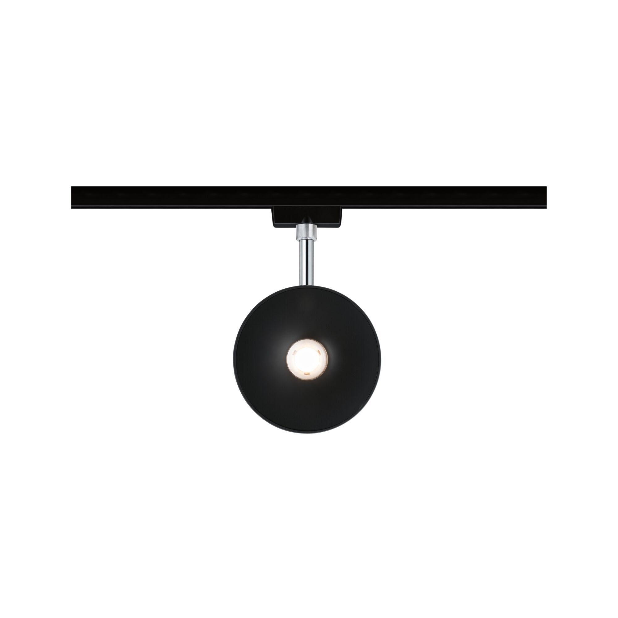 URail LED Schienenspot Sphere Einzelspot 493lm 7W 2700K dimmbar 230V Schwarz matt/Chrom