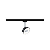 URail LED Schienenspot Circle Einzelspot 160lm 5W 4000K dimmbar 230V Schwarz matt/Chrom