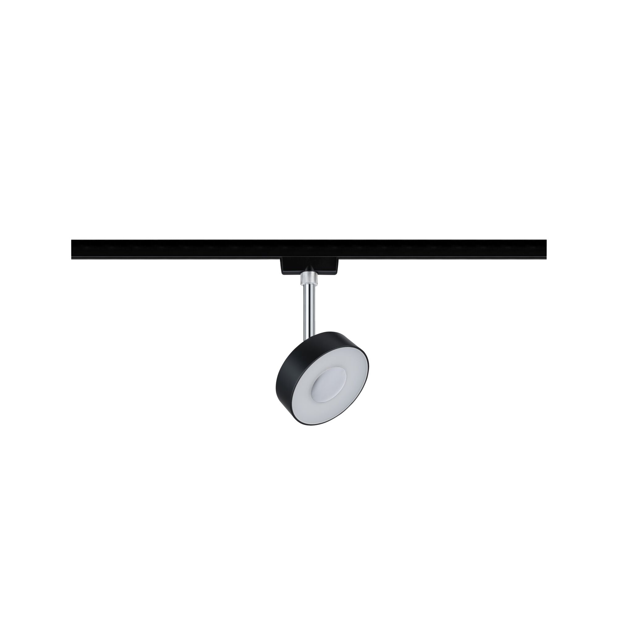 URail LED Schienenspot Circle Einzelspot 160lm 5W 4000K dimmbar 230V Schwarz matt/Chrom