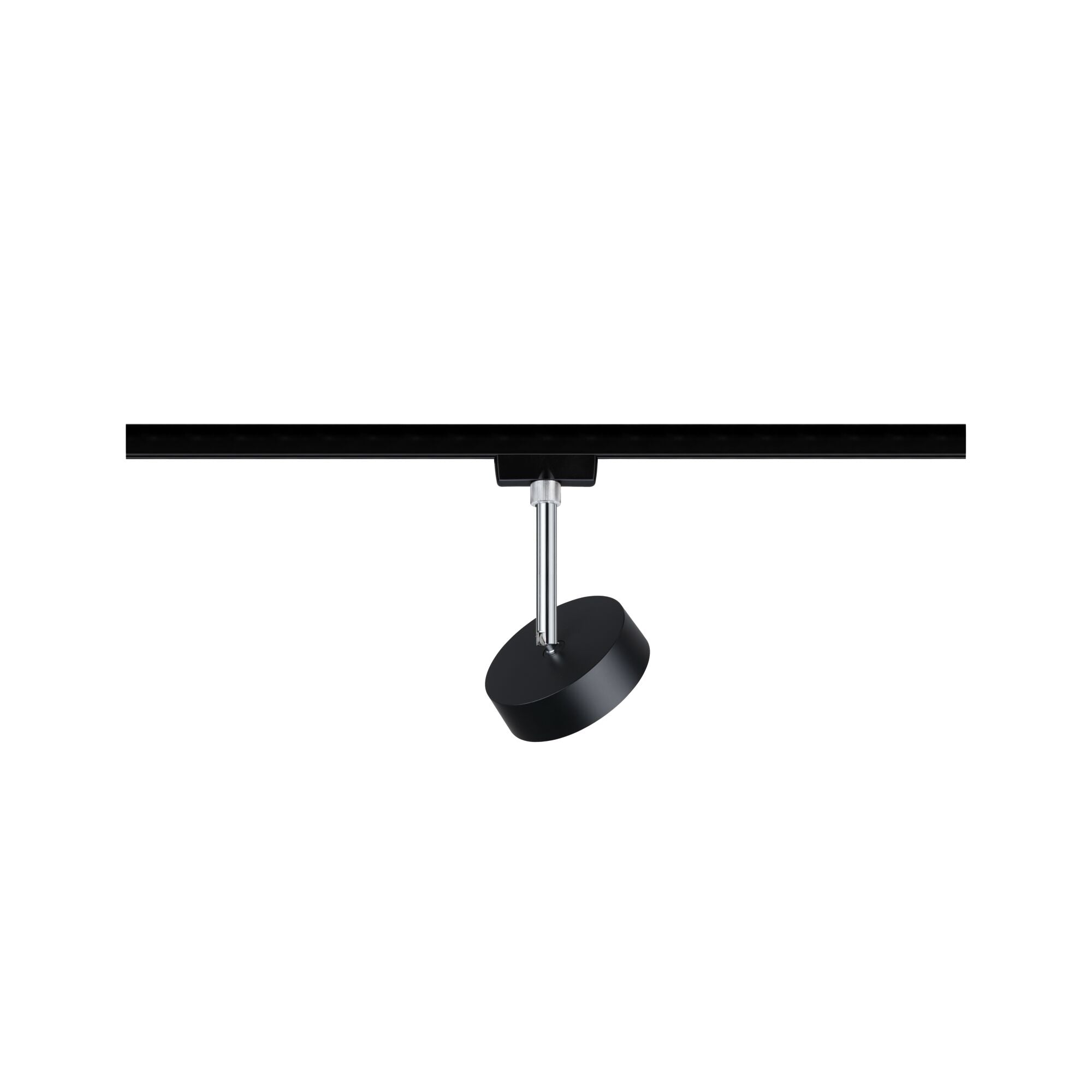 URail LED Schienenspot Circle Einzelspot 160lm 5W 4000K dimmbar 230V Schwarz matt/Chrom
