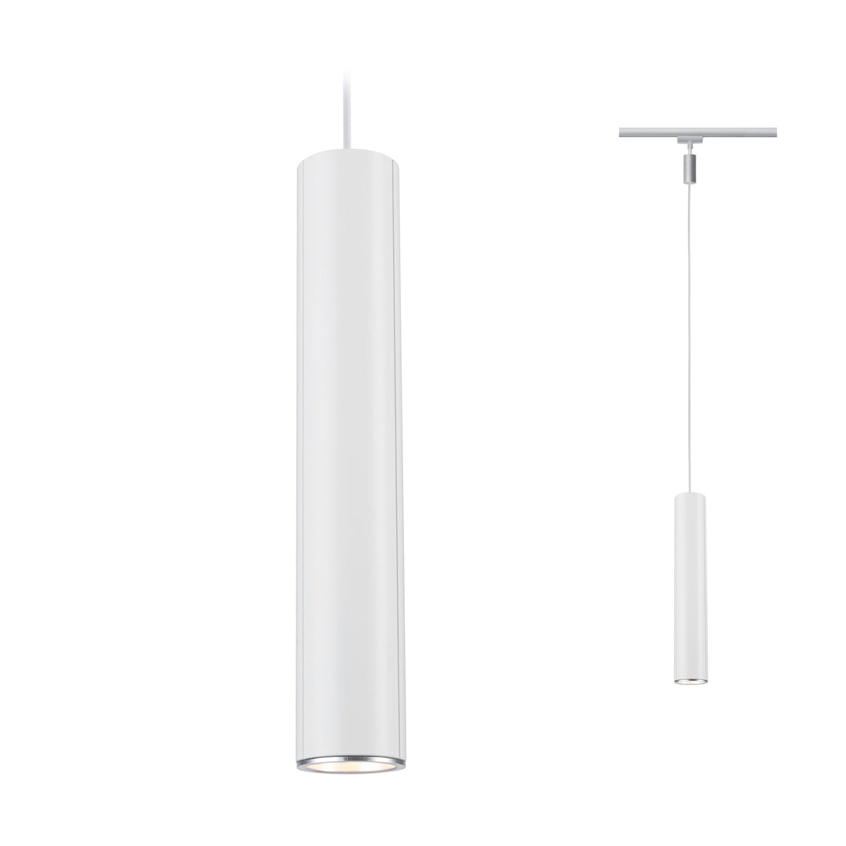 URail Pendel Catalejo GU10 max. 10W dimmbar 230V Chrom matt/Weiß