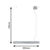 URail Pendel Barre GU10 max. 6x10W dimmbar 230V Chrom matt
