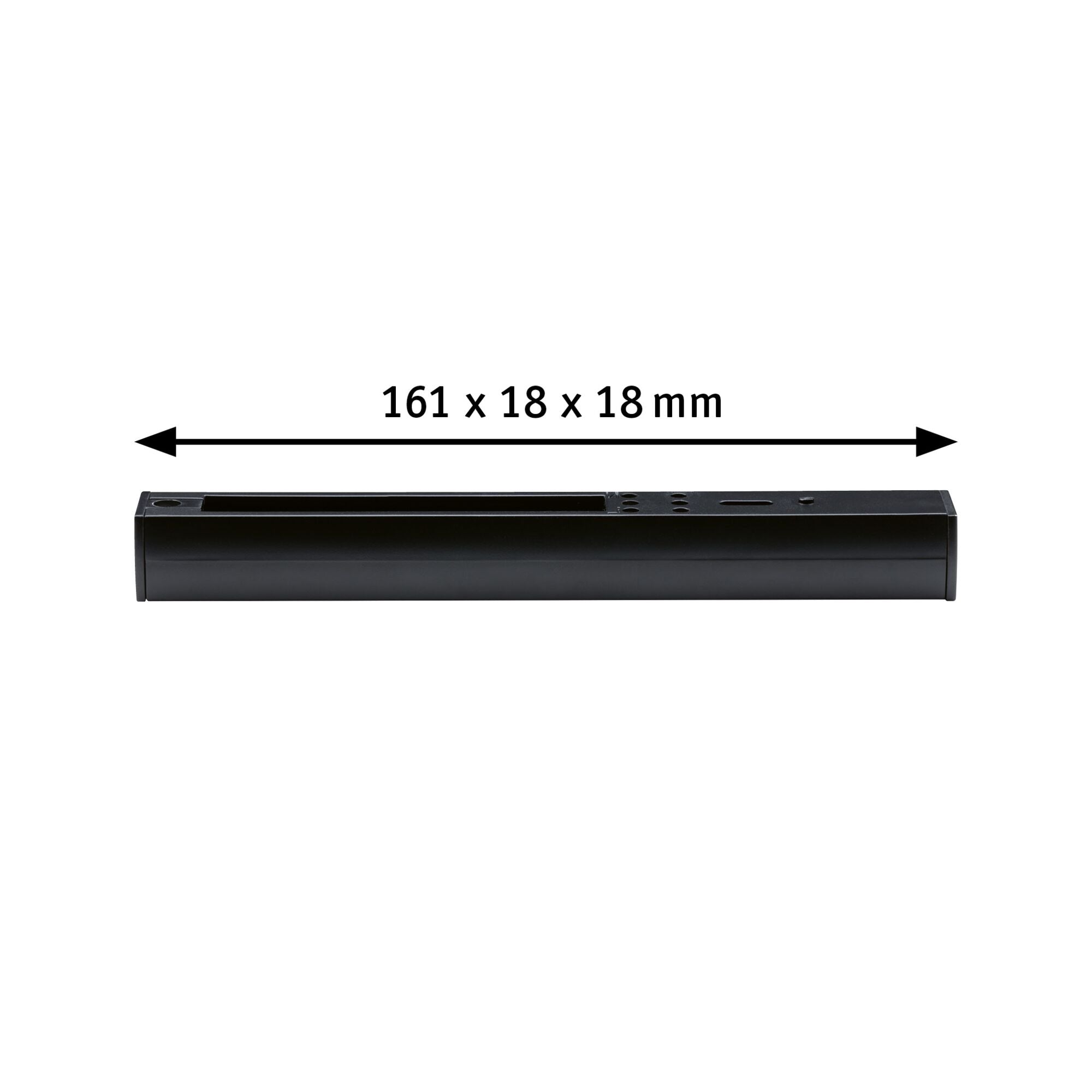 URail Einspeisung Ende 161x18mm max. 1000W Schwarz