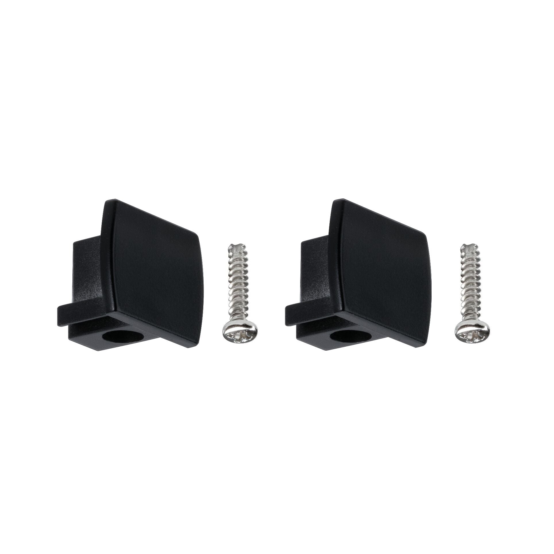 URail Verbinder 2er-Set Endkappe 2er-Set 13x21mm Schwarz matt